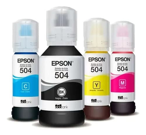 Pack X4 Tintas Epson 504 Para La L14150 Negro/amarillo/magenta/cian