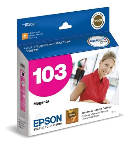 Cartucho Epson T103 Magenta Stylus T1110 T40 Tx515 Tx600 550