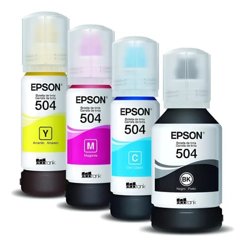 Tinta Epson 504 Combo 4 Color L4150 L4160 L6161 L6171 L6191 Colors