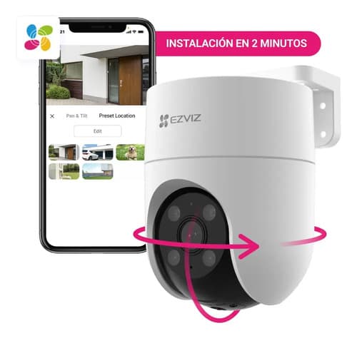 Camara De Seguridad Motorizada Ptz Ezviz H8c Blanco