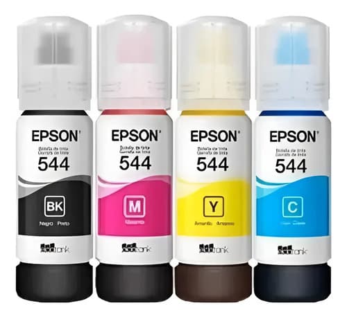 Pack Tinta Epson 544 L3110 L3210 L3250 L5190 65 Ml Colors