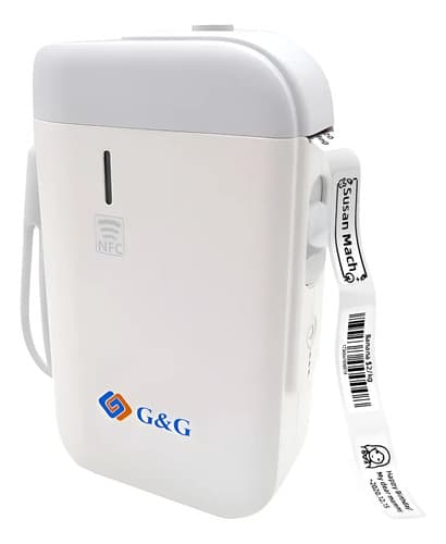 Rotuladora Digital G&g At-110hw Portatil Blanco