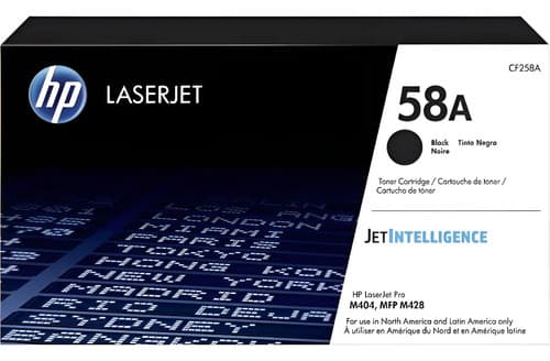 Toner Hp 58a Cf258a Cf258 258a M404 M428 404 428 Original Negro
