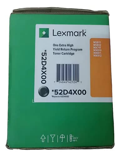 Toner Lexmark 524x 52d4x00 811 812 45mil Copias Original Negro