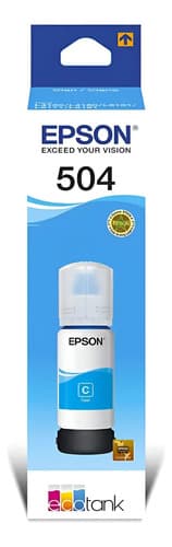 Tinta Epson T504220 Cian 70 Ml Original Pigmentada Cian