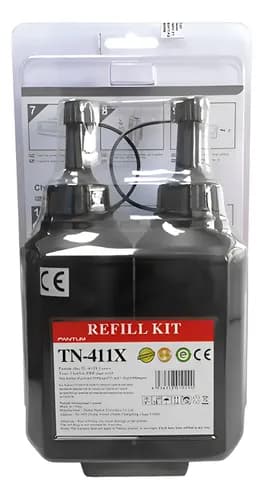 Kit De Recarga Pantum Tn-411x Para P3300 P3310 M7300 P3010  Negro