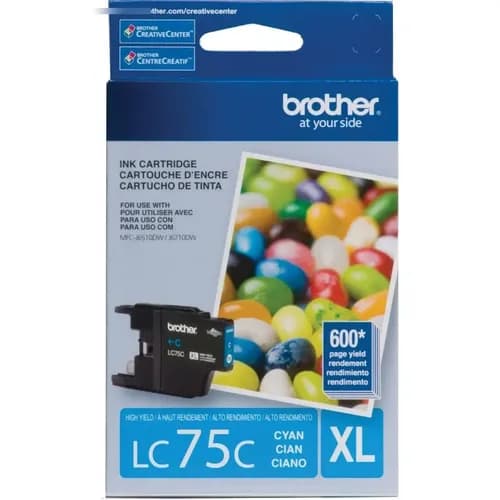 Cartucho Cyan Brother Lc75c Hasta 600 Paginas 2 /vc