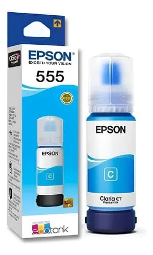 Tinta Epson 555 Cian T555220 1 Pack Original Cian