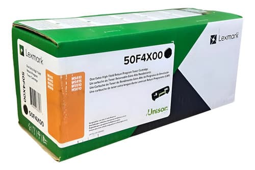 Toner Lexmark 504x 50f4x00 Ms410 Ms415 Ms510 Ms610 Cerrado Negro