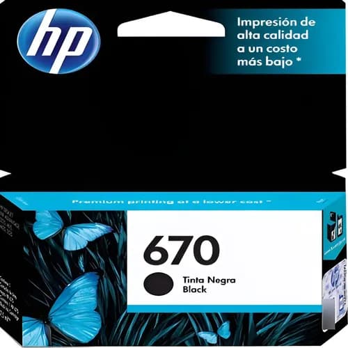 Cartucho Hp 670 Negro Cz113al 3525 4615 4625 5525