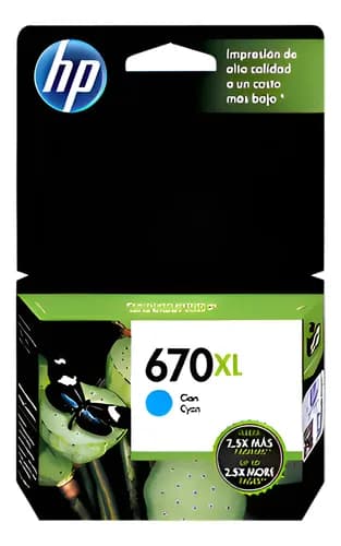 Cartucho Hp 670 Xl Cian Cz118al  Vencido Original  Garantia