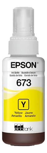 Tinta Epson T673 Amarilla 70 Ml, 1 Pack Original Amarillo