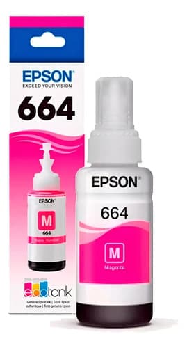 Tinta Epson 664 L200 L300 L350 L355 L365 L555 L1300 Tinta Magenta