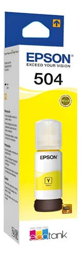 Tinta Amarilla Epson T504 70ml Original 1 Pack Amarillo