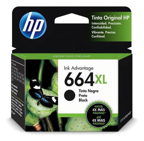 Cartucho De Tinta Hp 664xl Color Negro De 8.5 Ml Advantage