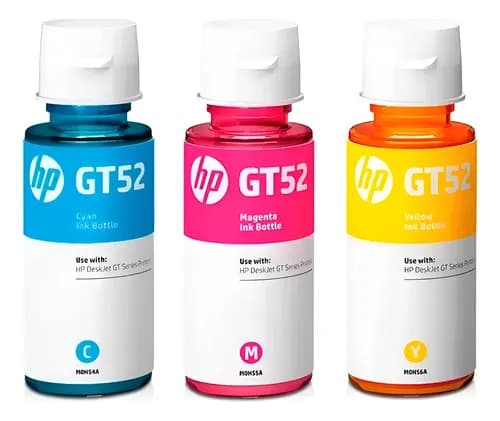 Combo Tinta Hp Gt52 315 415 515 520 530 580 720 750 Original Colores
