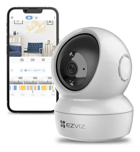 Cámara De Seguridad Ezviz H6c Ip Con Resolución 2mp Visión N Blanco