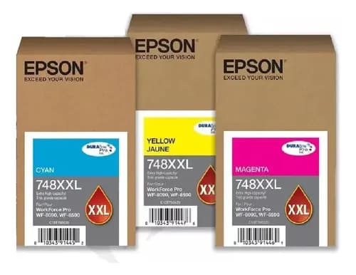 Juego Cartucho Para Epson 748xxl 3 Colores Wf-6090 / 6590