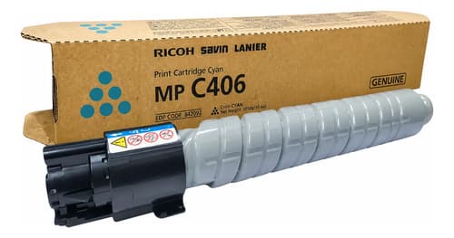 Toner Ricoh Mp C406/842092 Color Cyan Tinta Cian Cian