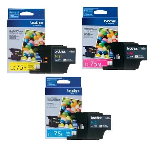 Combo Cartucho Brother Lc75xl Cyan Magenta Amarillo