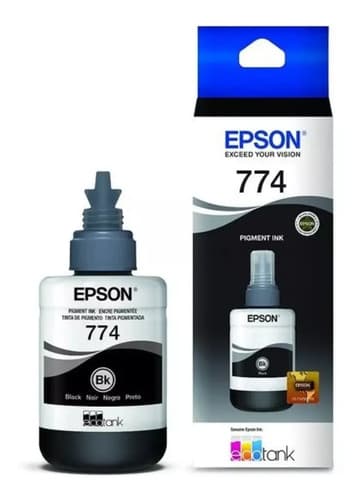 Tinta Epson 774 T774120 M100 M105 M200 M205 L1455 L655 Negro