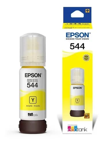 Tinta Epson 544 Amarillo T544420 L1110 L3110 L3150 L5190 Ori Amarillo