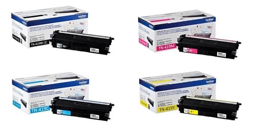 Combo Toner Brother Tn419 Hl L8360cdw Mfc L8900cdw Original Negro-magenta-cian-amarillo