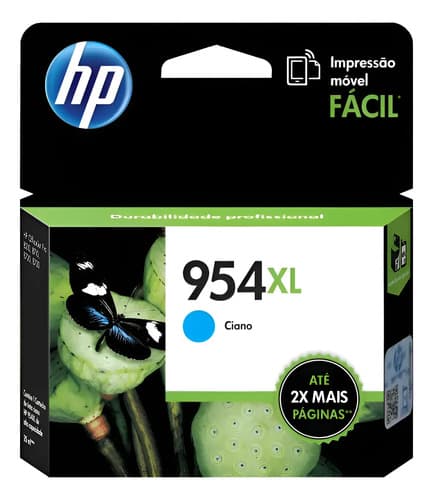 Cartucho De Tinta Hp 954xl Color Cyan De 20 Ml