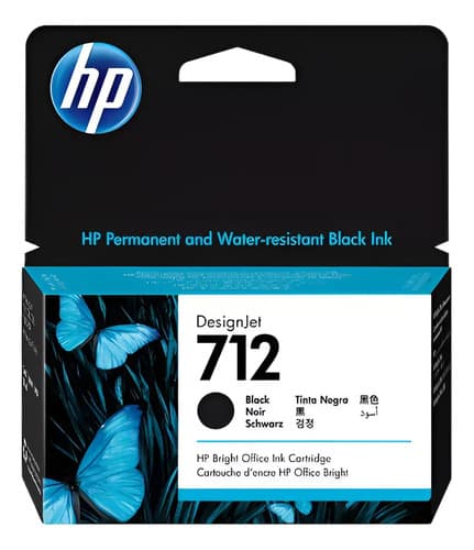 Cartucho De Tinta Hp 712 Negro 38ml T210 T230 T250 T630 T650