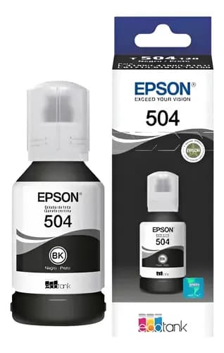 Tinta Epson T504 Negro 127 Ml Original 1 Pack Negro