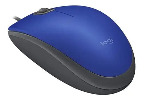 Mouse Optico Ambidiestro Logitech Silent M110 Silencioso Web Color Azul