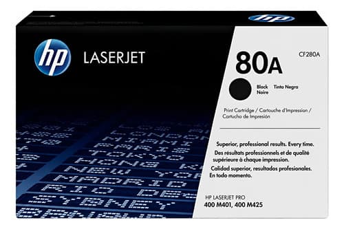 Toner Hp 80a Negro Cf280a 280a 400 M401 - 400 M425 Original Negro Hp