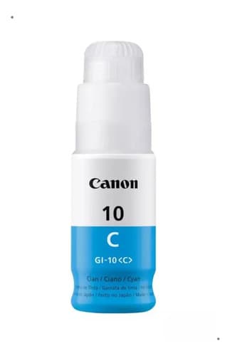 Botella De Tinta Canon Gi 10 Cian 70ml G5010 5011 6010 6011 Cian