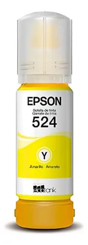 Botella De Tinta Epson T524 Amarillo Amarillo