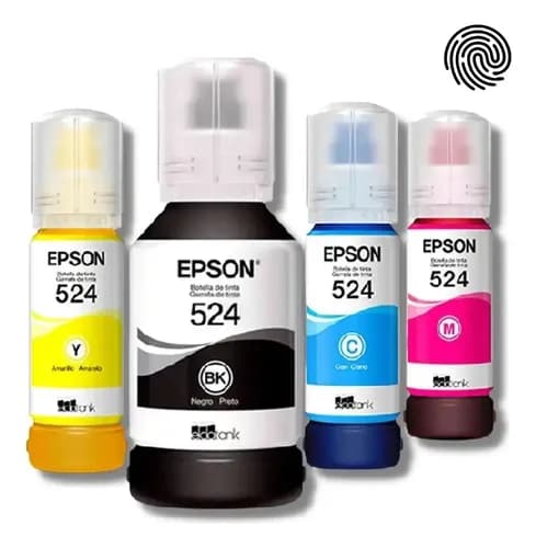 Tinta Epson T524 Ecotank Kit 4 Colores Negro Cian Magenta Amarillo 337ml Cyan Magenta Yellow Black