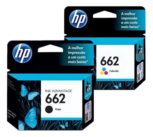 Combo Hp 662 Negro + Color 3515 4645 1515 2545