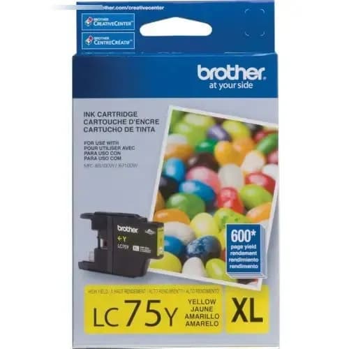 Cartucho De Tinta Brother Lc75y Amarillo