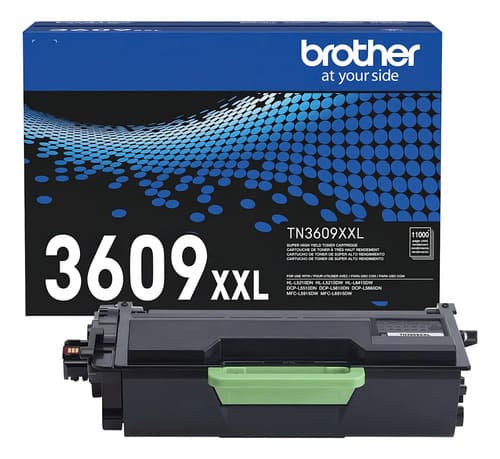 Tóner Original Brother Tn3609xxl Negro Rendimiento 11000pági Negro