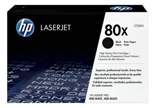 Toner Hp 80x = 80a Pero Mayor Carga Cf280x = Cf280a Negro