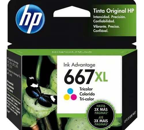 Cartucho Hp 667xl Color 1275 2775 2778 2875 2336 4175