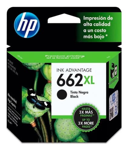 Cartucho Hp 662 Xl 662xl Negro Cz105al 2515 2545 3515 Origin