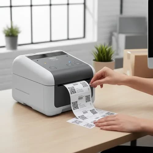 Impresora De Etiquetas Brother Td-4410d Térmica Directa Usb Para Y Qr