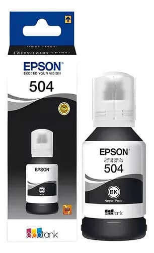 Botella Tinta Epson T504 Negro 127 Ml T504120