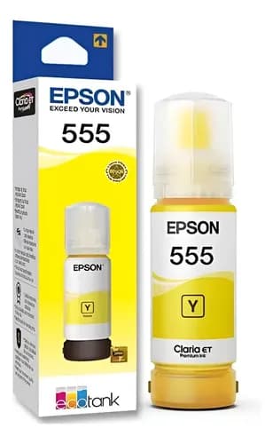 Tinta Epson 555 Amarillo 70 Ml Pack 1 Unidad Amarillo