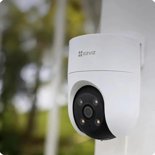 Camara Seguridad Wifi Exterior Seguimiento 360 2mp Ezviz H8c Blanco
