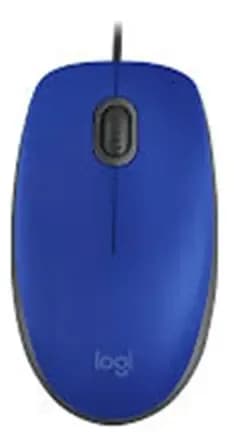 Mouse Optico Logitech M110 Silencioso Usb Negro Azul
