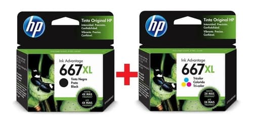 Combo Cartucho Hp 667xl 667 Xl 1275 2374 2375 2376 2775 6475
