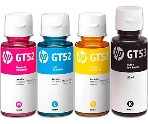 Tintas Hp Gt53 + Gt52 4 Colores 315 410 415 515 530 533 615 Amarillo, Negro, Cyan, Magenta