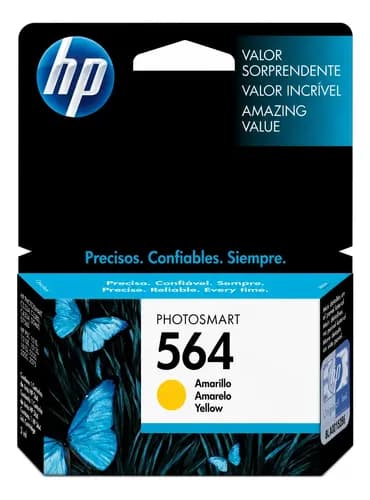 Cartucho De Tinta Hp 564 Color Amarillo De 3 Ml