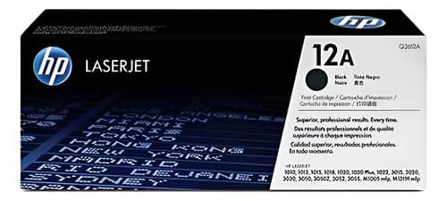 Toner Hp Q2612a 12a Para:  1010 1015 1020 1022  Original Negro Hp
